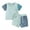 Blue B, variant on Toddler Baby Girl Summer Clothes 6 9 12 18 Months 2T 3T Cotton Outfits Short Sleeve Contrast T-Shirts Tops Shorts Sets