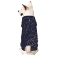 thumbnail image 1 of Fotbe Navy Dark Blue Sudadera con Estampado para Perros Pequeños – Suéter con Capucha para Mascotas, Tela Suave de Forro Polar con Bolsillo-X-Large, 1 of 7