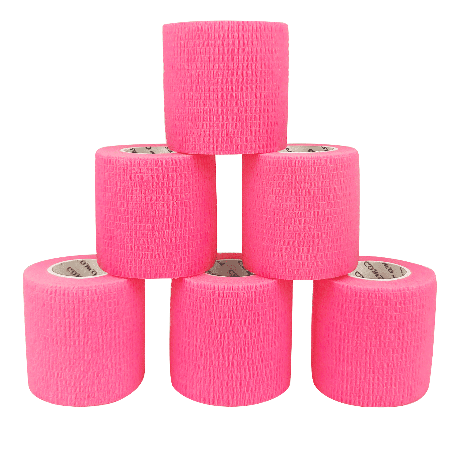 COMOmed 6 Pack,Self Adherent Cohesive Wrap Bandages 2" x 5 yd Cohesive
