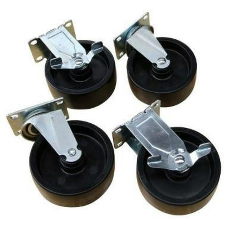 Husky 5 in. Black PP Caster Kit Walmart