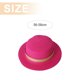 thumbnail image 2 of Sombrero de paja plano para mujer, sombrero de playa con protector solar de verano, decoración de cinturón, 56-58cm de circunferencia, 2 of 5