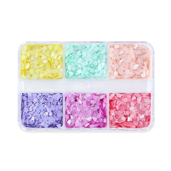 Milue Cherry Blossoms Nail Art Glitter Sequins for Makeup Nail Craft Art Decoration