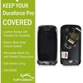 thumbnail image 2 of Turtleback Fitted Case Made for Kyocera DuraForce PRO E6810 E6820 E6830 Phone Black Leather Rotating Removable Metal, 2 of 4