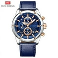 thumbnail image 2 of Sport Watch Men Waterproof Leather Strap Chronograph Men's Wristwatch Quartz Wrist Watches Men Luxury Male Watch, 2 of 6