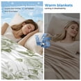 thumbnail image 2 of Sage Green Flower Cooling Blanket, Lightweight Breathable Summer Throw Blanket with Double Sided Cold Effect,Vintage Country Rose Leaf Floral Picnic Beach Blankets Bed Sheet for Hot Sleepers 60"x80", 2 of 8