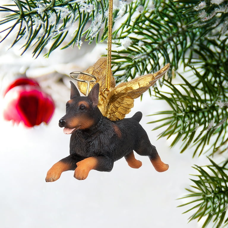 Dog top angel ornament