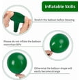 thumbnail image 2 of Green Balloons 100 pcs Dark Green Balloons Sizes 12 Inches Emerald Green Latex Balloon Garland Arch for Masquerade Party Decorations Birthday Baby Shower Wedding Safari Jungle Party Supplies, 2 of 4