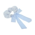 thumbnail image 5 of Unique Bargains 1 Pc Scrunchie Fashion Striped Bow Hair Elastics Blue, 5 of 5