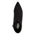 thumbnail image 3 of ALFANI Womens Black Armena Pointed Toe Stacked Heel Zip-Up Booties 11 M, 3 of 4