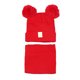 thumbnail image 1 of Gorro de felpa con forma de bola gruesa, cálido, elástico, bonito y moderno, para niños en invierno, color rojo, 1 of 12