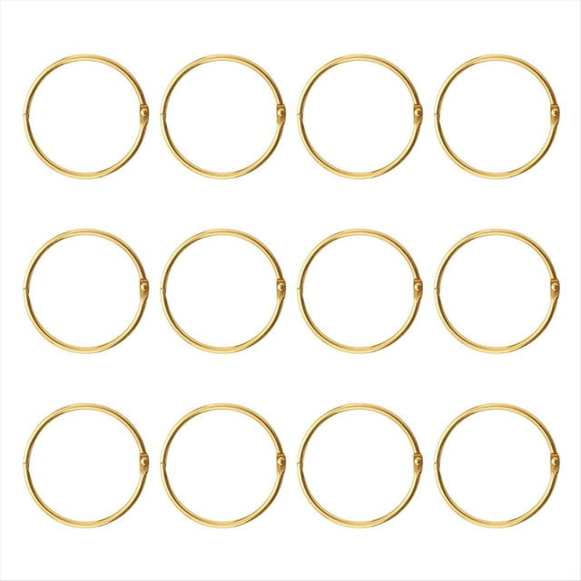Anillos para Cortina de Ducha, , Anillos para Cortina de Ducha A Prueba de Herrumbre, Anillos de Ducha Redondos Anticaída para Cortina, Dorado