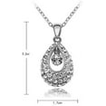 thumbnail image 2 of KATGI Fashion Austrian Crystal Angel Teardrop Pendant Necklace & Earrings (Set of 2), 2 of 52