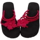 thumbnail image 4 of WORGEOUS Tacones altos Plataforma Zapatillas Moda Chanclas Pendiente antideslizante Resort Beach Sandalias anudadas rojas para mujer (talla 39), 4 of 9