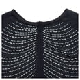 thumbnail image 4 of Vestido largo Nagfar de malla transparente con diamantes de imitación para mujer, color negro, 4 of 6