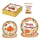 thumbnail image 2 of Juego de vajilla para fiesta temática de Acción de Gracias, vajilla decorativa desechable, juego de papel, vajilla desechable, 2 of 9
