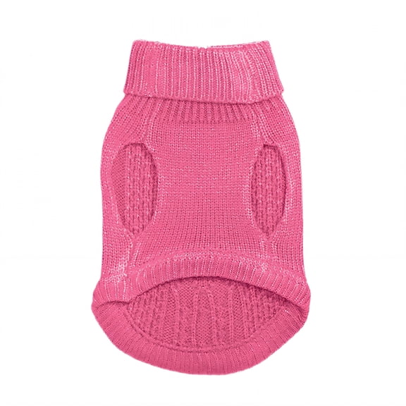 GASTROPOD Soft Cable Knit Dog Sweater,Cozy Small Dog Sweater With Stretchy Easy Pull Design