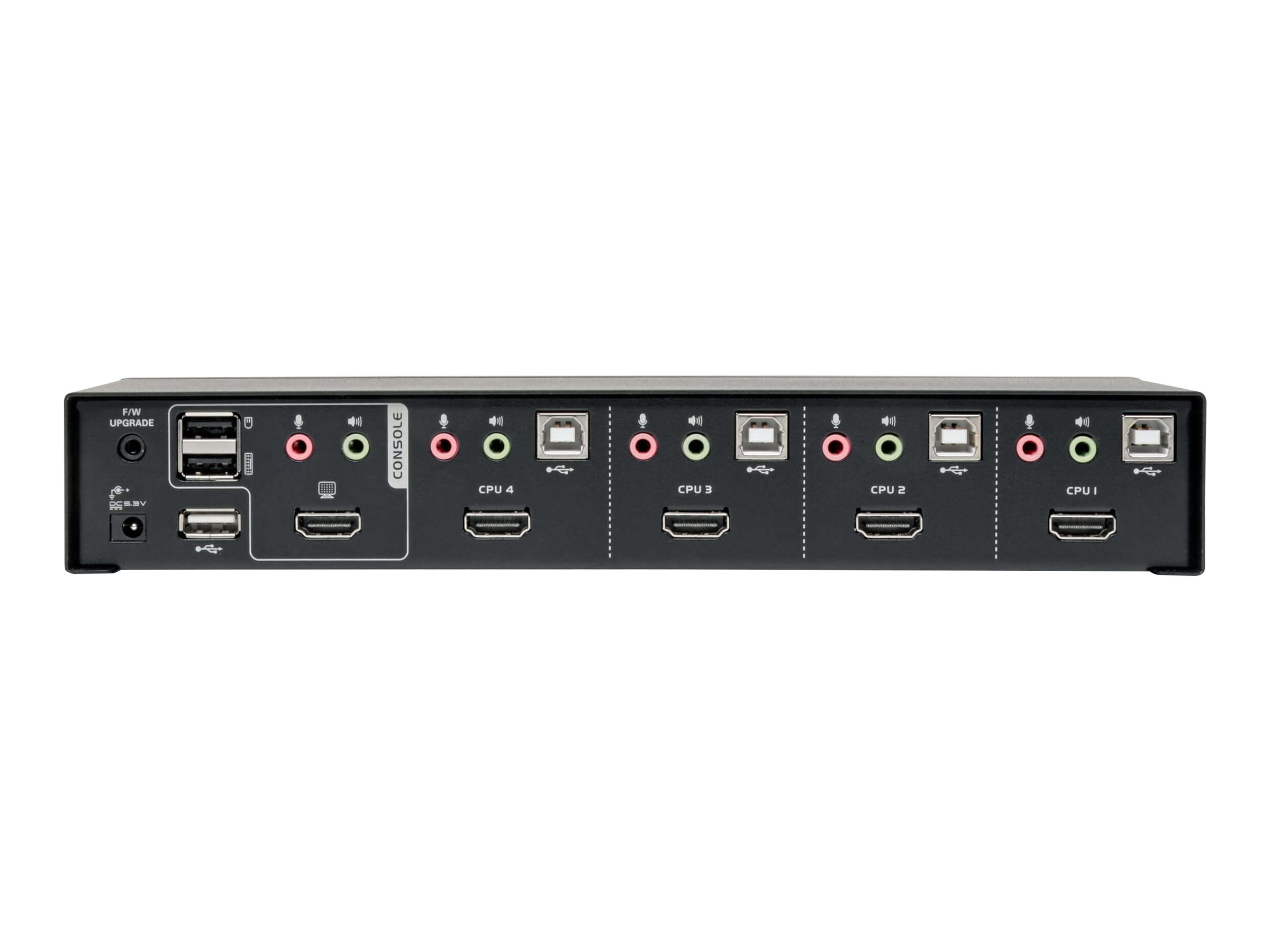 Eaton Tripp Lite Series 4-Port HDMI/USB KVM Switch with Audio/Video and USB Peripheral Sharing - 4 Computer(s) - 1 Local User(s) - 1920 x 1200 - 8 x USB - 5 x HDMI
