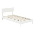 thumbnail image 2 of AFI Aria Twin XL Modern Solid Wood Low Profile Platform Bed, White, 2 of 13
