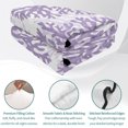 thumbnail image 4 of Quilts Twin XL Size, Purple Coral Coastal Soft Comforter Bedding Set for Bed, Summer Beach Nautical Ocean Lightweight Quilted Bedspread with Pillow Cover(2 Pieces) for All Season, 68x98 Inch, 4 of 9