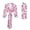 Pink, variant on Hospital Delivery Maternity Robe And Matching Baby Set Labor Robe And Baby Swaddle Blanket Set Blue