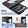 thumbnail image 4 of Compatible with Samsung Z Fold 4 Case with Built-in Screen Protector, Soft TPU Bumper Case for Samsung Galaxy Z Fold 4 Clear Phone Case Shockproof Anti-Scratch Transparent Cases (Black), 4 of 6
