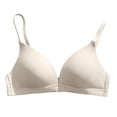 thumbnail image 3 of Triangle Cup Bra, Seamless Wirefree Bralette, Lightly Lined Comfort Fit Everyday Bra for Women, 3 of 4