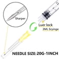 thumbnail image 3 of Utensilios de laboratorio Sirulken Luer Lock, 3 ml, 20 g, 25 mm, paquete de 50, 3 of 5