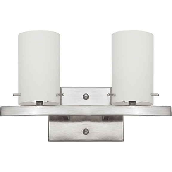 Sunset Lighting F2532 Boca 2 Light 13" Wide Vanity Light - Nickel