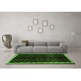 thumbnail image 3 of Ahgly Company Indoor Rectangle Checkered Green Modern Area Rugs, 6' x 9', 3 of 4