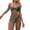 Green, variant on Women's Sexy Bandeau Bikini Set Two Piece Swimsuit with Strapless Top for Women Beach Pool Tanning Vacation,Khaki M