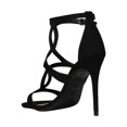 thumbnail image 3 of Women Cage Laser Cutout Open Toe Stiletto Heel Sandal 18504, 3 of 6