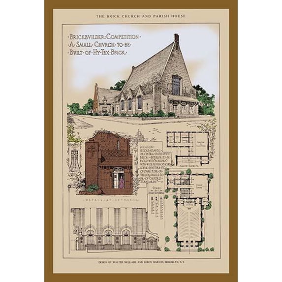 The McQuade and Barton Church-Fine Art Canvas Print (20" x 30")