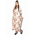 thumbnail image 2 of Womens Kaftan Tunic Kimono Dress Ladies Summer Evening Maxi Party One Size Fits, 2 of 3