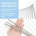 thumbnail image 5 of 50pcs About 50pcs 30cm Stainless Steel Spring Wire 24 Gauge 0.6mm Straight Spring Wire Hard Stainless Steel Straight Wire Elasticity Wire for Jewelry Making 3D Prints BBQ Grilling Skewers, 5 of 6