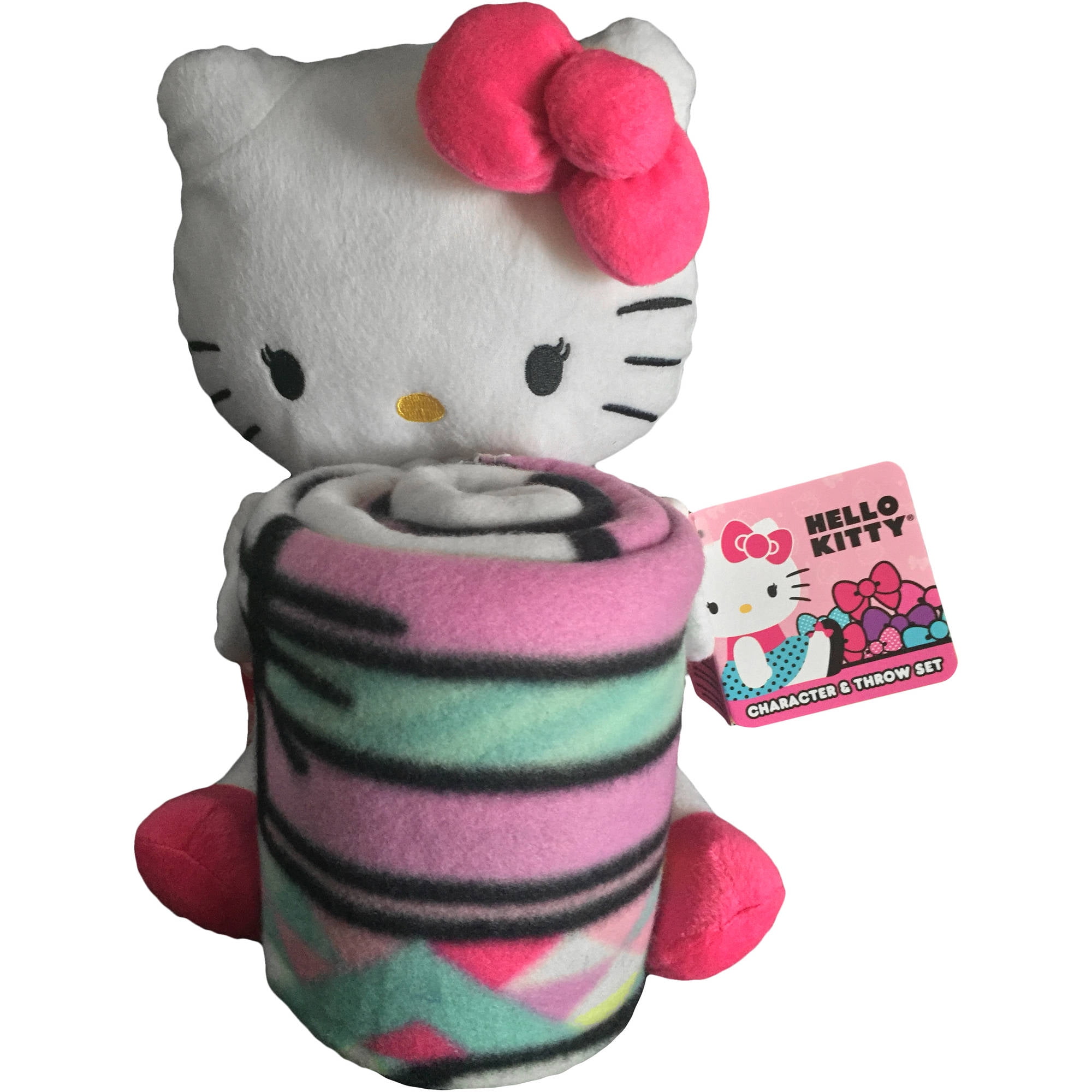 Sanrio Hello Kitty 11" 'Kitty Flowers' Hugger CharacterShaped Pillow