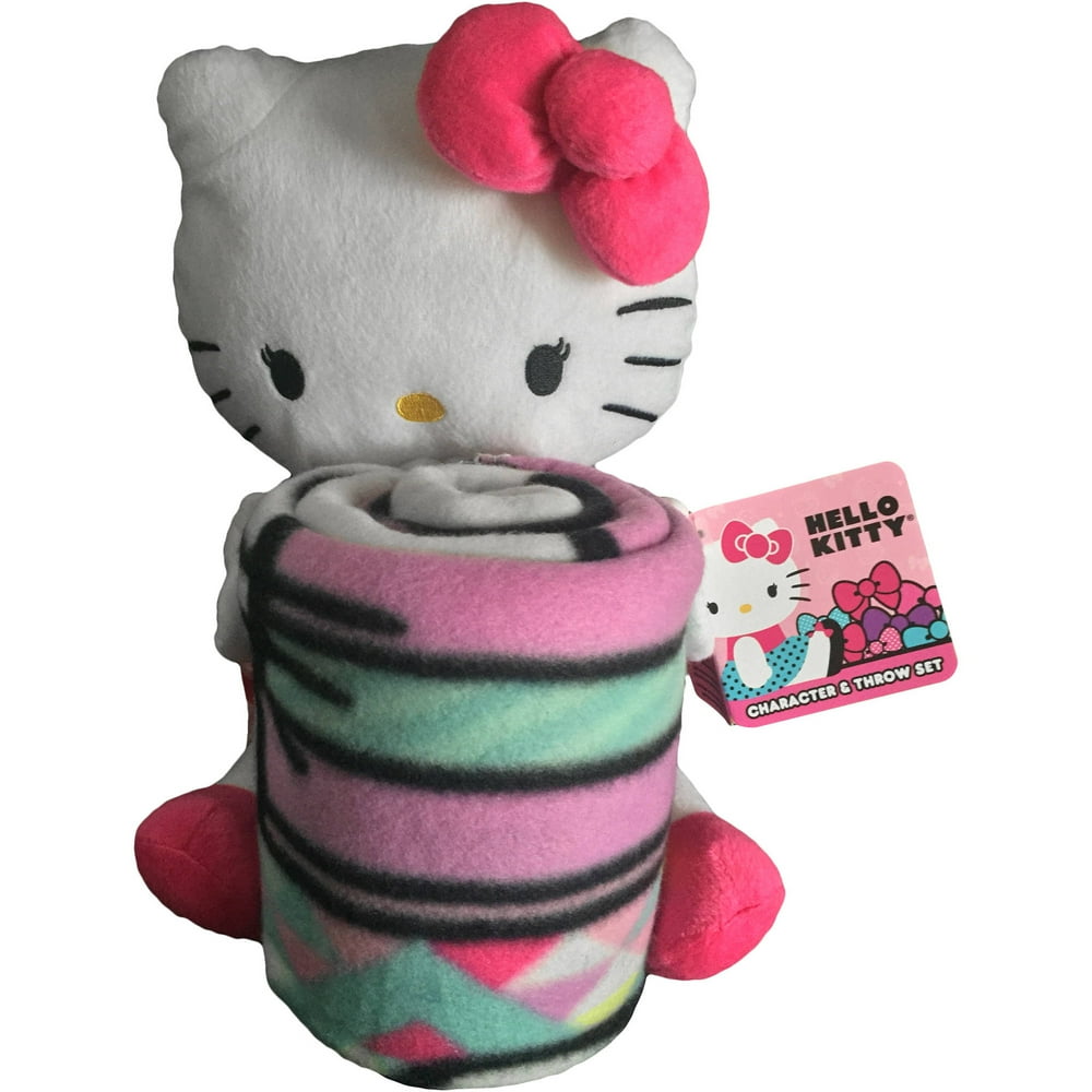 Sanrio Hello Kitty 11" 'Kitty Flowers' Hugger CharacterShaped Pillow