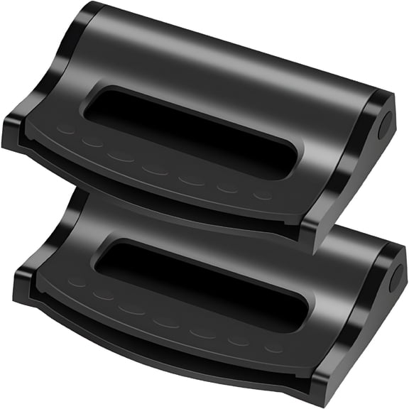 GJX 2Pcs Seat Belt Clips, Seatbelt Adjuster for Everyone, Premium Plastic Comfort Universal Auto Shoulder Neck Strap Positioner, Black