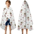 thumbnail image 3 of Ballet Princess Pattern Hooded Bath Towel，50"x30" for Ages 3 To 12 Kids, Quick Dry Lightweight Soft Microfiber Hood Beach Towel Cover Up for Kids, 3 of 7