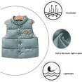 thumbnail image 4 of LANBAOSI Boy Puffer Vest Toddler Winter Down Vest Lightweight Sleeveless Jacket 5T, 4 of 7