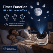 QXWPBV 13 in 1 Planetarium Projector for Bedroom, Star Galaxy Projector Night Light with Timer, USB Powered Space Lamp for Room Decor, White