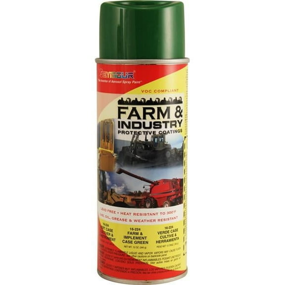 Seymour of Sycamore 16-224 16 oz Farm & Industry Enamels High Solids Paint, Farm & Implement - Green - Pack of 6