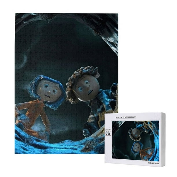 Rompecabezas interactivo de Coraline, juego de mesa para adultos, juguetes y juegos educativos, 300/500/1000 piezas