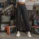 thumbnail image 3 of Pantalones De Chándal Para Mujer Pantalones De Chándal De Talle Alto Con Cordón De Bolsillo De Color Puro Pierna Recta Para Deportes Para Dama Para Ir De Compras ANGGREK Ropa, 3 of 8