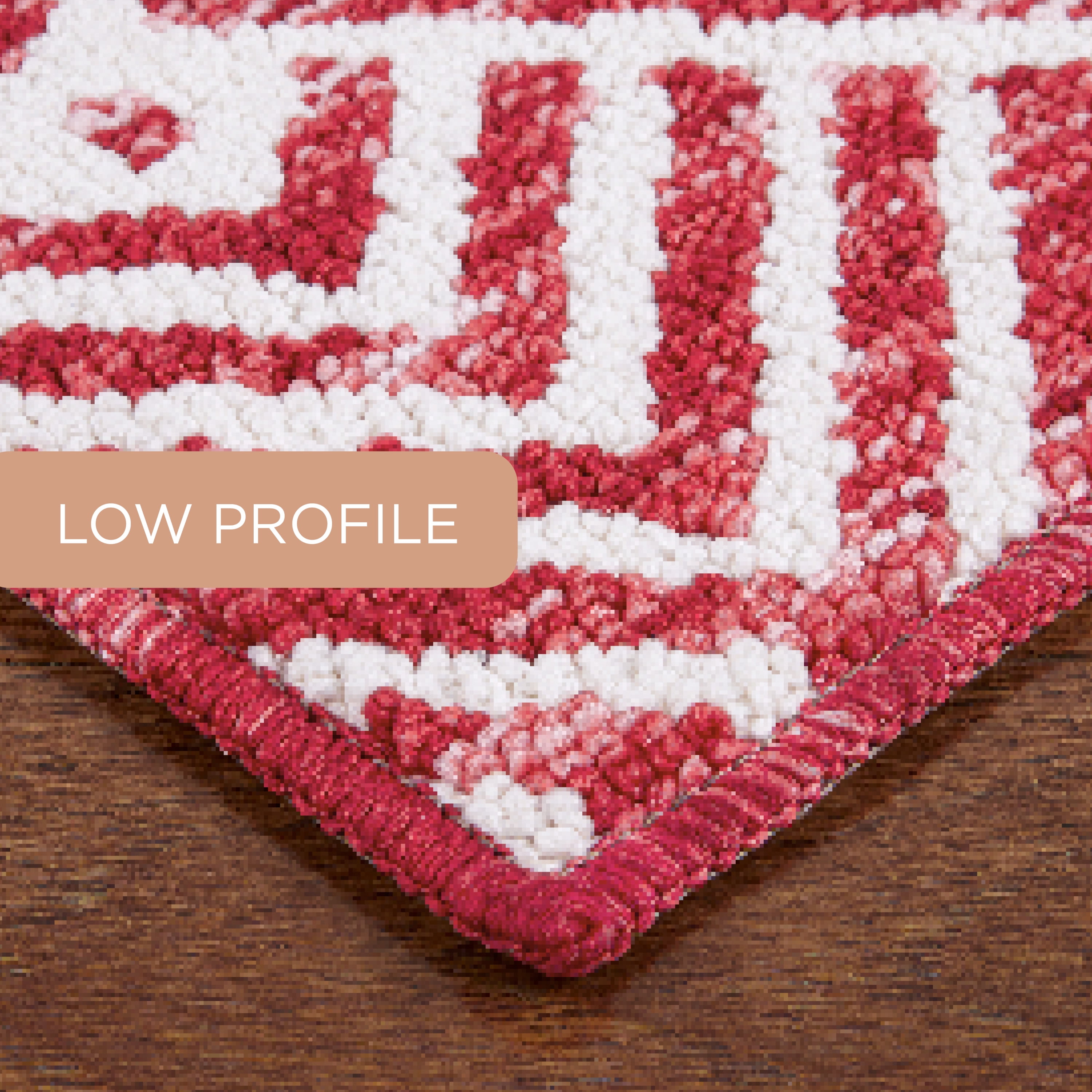 Town & Country Non‑Slip, Washable, Multi‑Use, Decorative Rug, Polyester, 24" x 72", Red