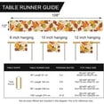 thumbnail image 2 of Fall Maple Leaves Table Runner, Thanksgiving Watercolor Plant Yellow Leaf Home Kitchen Decor, Autumn Harvest Seasonal Colorful Botanical Farmhouse Burlap Dining Decoration Party Supply 13x108, 2 of 6