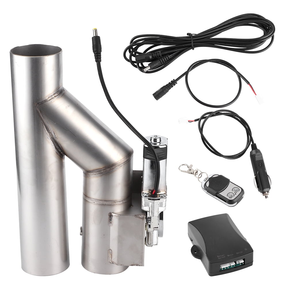 3.0" Car Electric I-Pipe Exhaust Downpipe Cutout E-Cut Out Valve System+Remonte