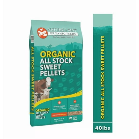 Nature's Best Organic All Stock Sweet Pelleted Cattle Feed, 40 lb. Bag