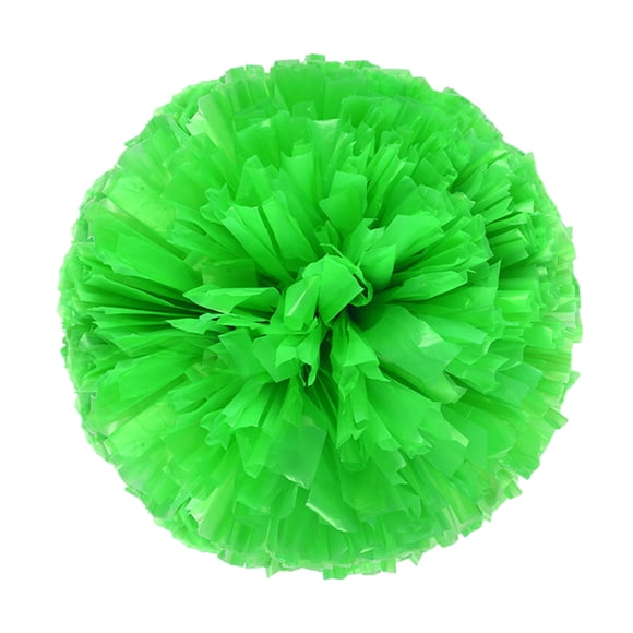 2PCS Cheerleaders Handheld Color Flower Sports Activities Performance Cheering Supplies Round High Density Color Strip Lightweight Double Finger Ring Buckle Design Anti Slip Off PE Material