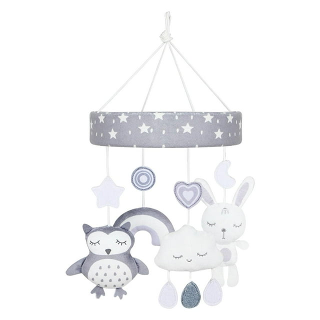 Móvil para cuna de bebé con sonajeros colgantes, peluche para recién nacido, juguete colgante para cochecito Búho