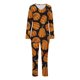 thumbnail image 5 of Puntoco Mujer Otoño Moda Casual Impreso Cuello En V Manga Larga + Pantalones Traje Naranja Xl, 5 of 5